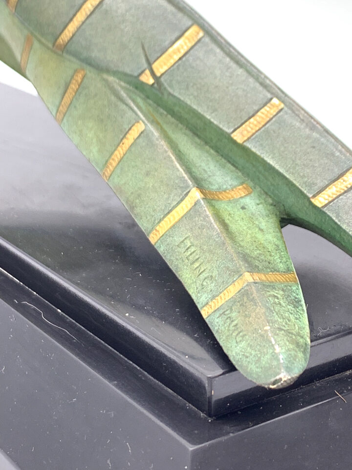 Bronze peacock Alexander Kelety