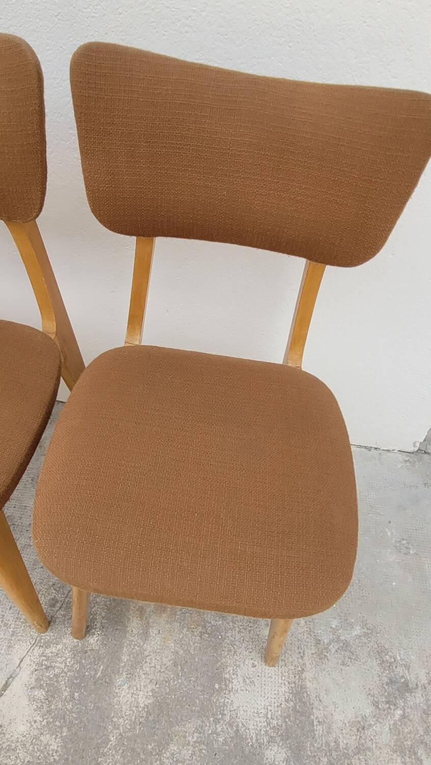 Series of 4 vintage chairs - 1950s