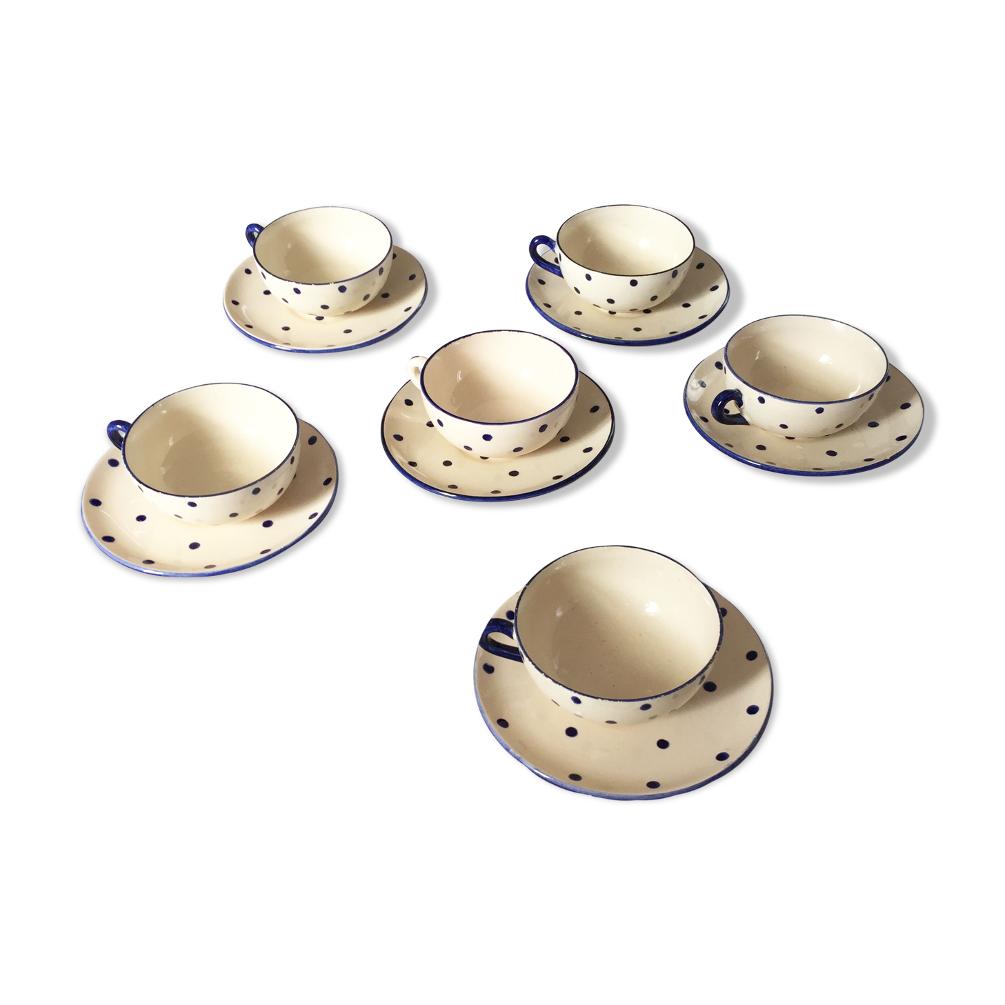 6 cups and saucers for tea or coffee St Clément