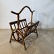Vintage rattan magazine rack – natural curves and bohemian spirit