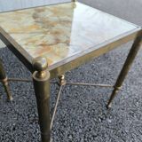 Onyx brass coffee table