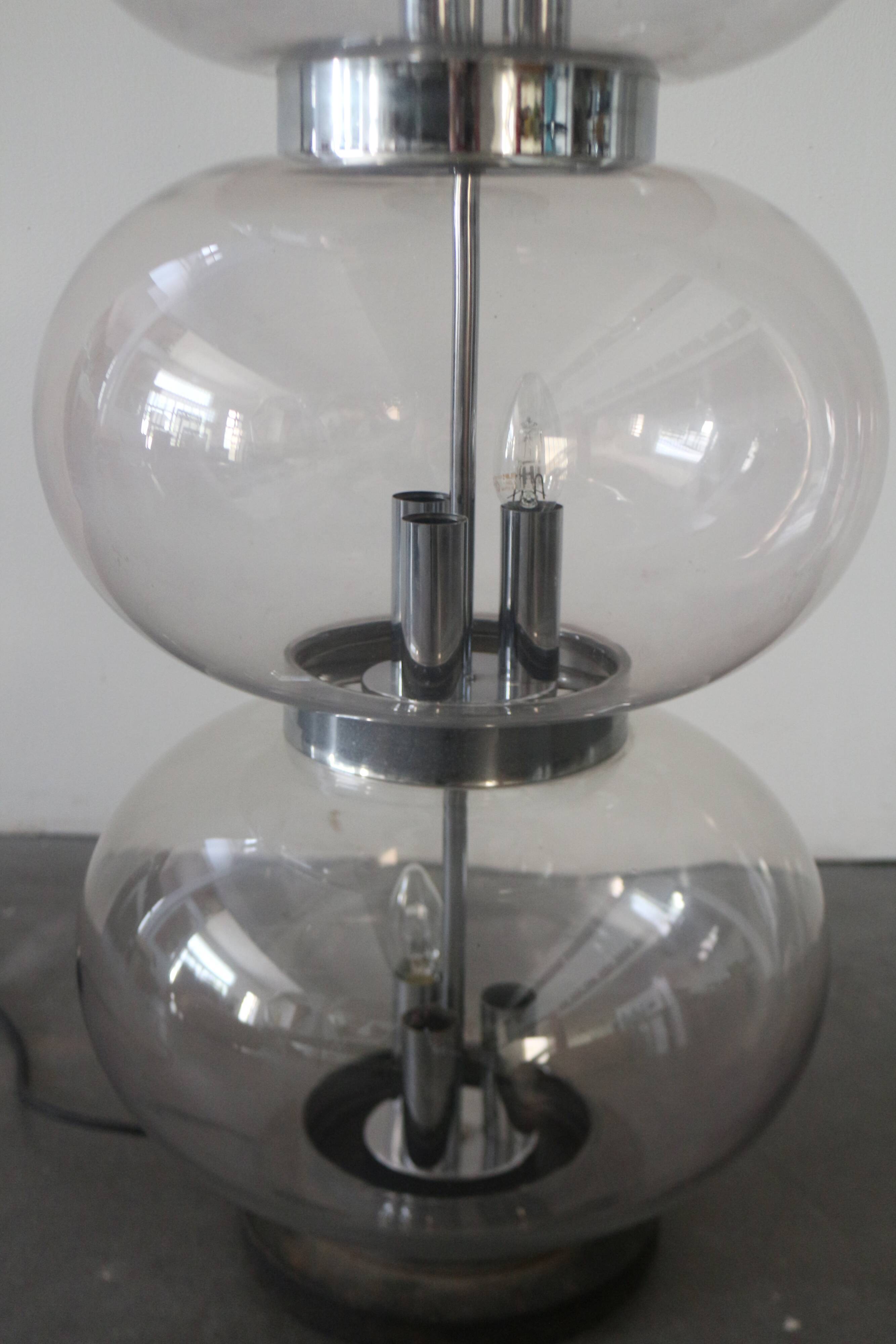 Lamp 70s glass globes
