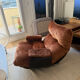 Fauteuil ligne roset Marsala velours cuivre