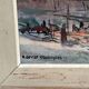 Original Swedish Oil on Panel – “Castle Behind Trees” by K. Gustaf Strandgers – Signed – Vintage & Framed