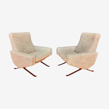 Pair of armchairs by Paul Geoffroy