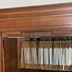 2 x oak filing cabinets ca. 1900