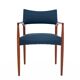 Fauteuil bleu, design danois, années 1960.