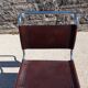 Chaise en cuir marron de Bersanelli modelé Spoletto