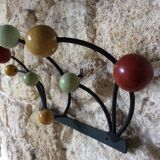 Wall coat rack 50s, colored balls