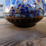 Round cash papier-mâché box from Kashmir