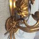 Apply to flower decoration in gilded sheet metal