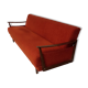 Vintage orange convertible sofa