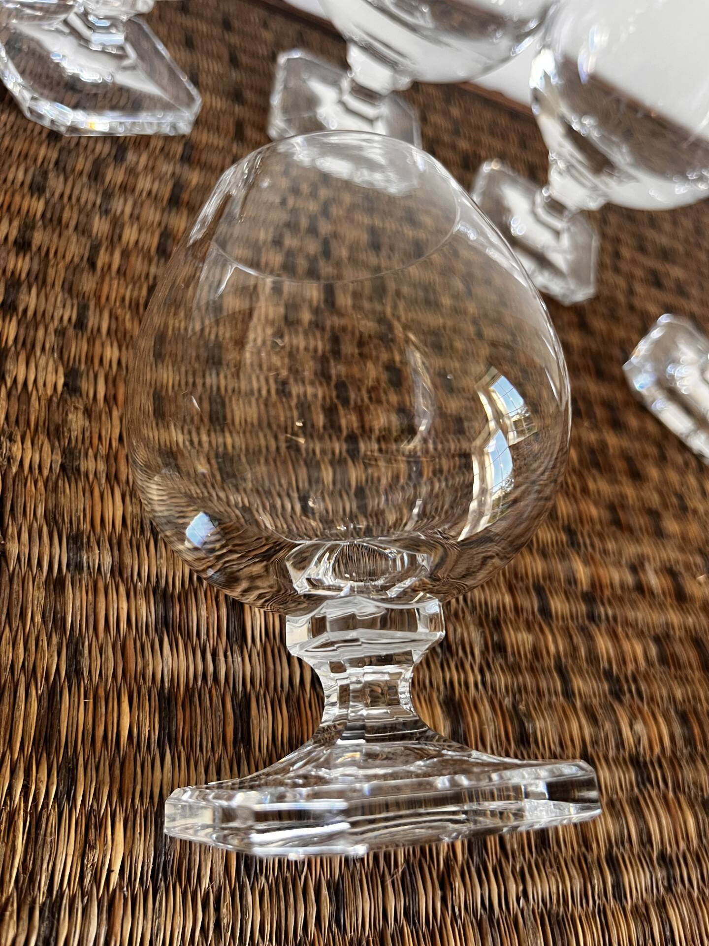 Crystal digestif glasses