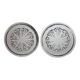 Baccarat crystal bottle coasters (*2)