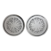 Baccarat crystal bottle coasters (*2)