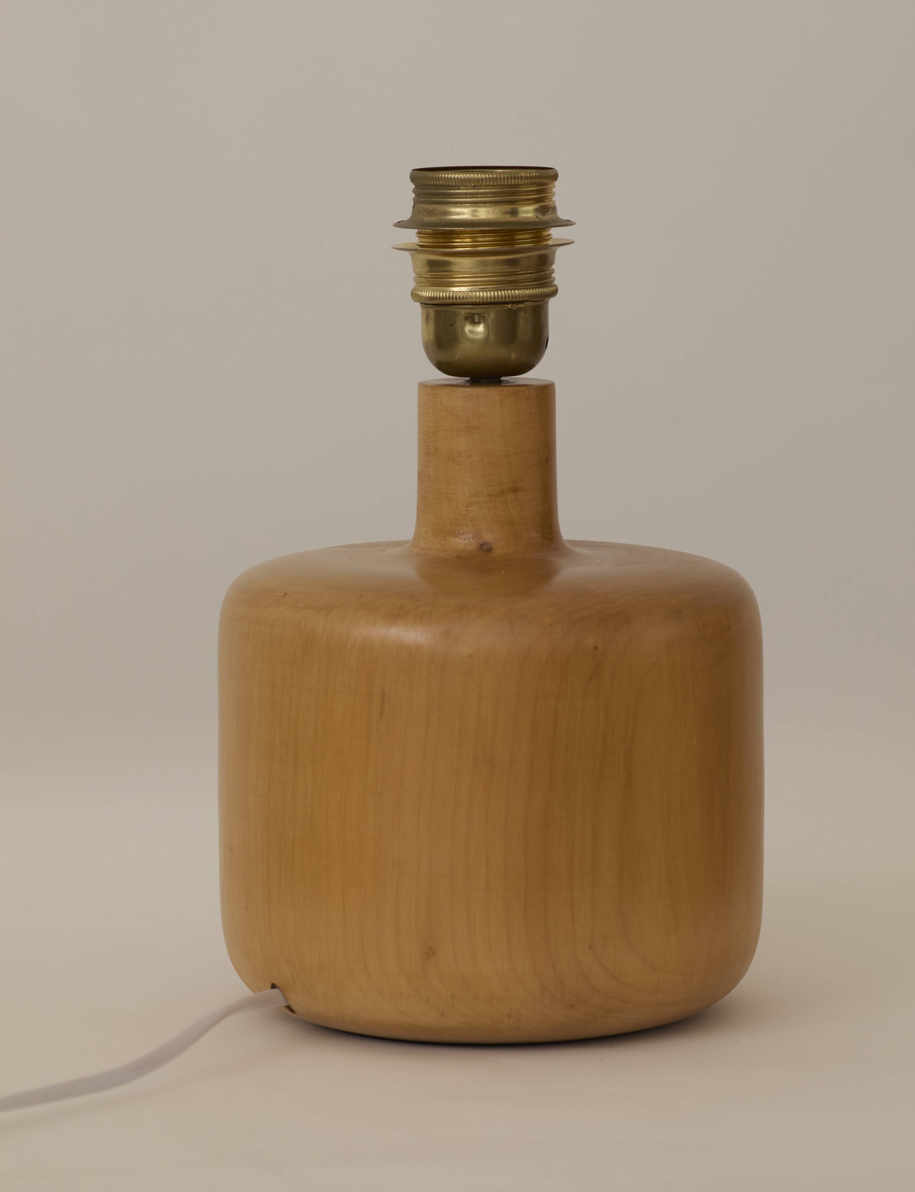 Solid wood lamp #02 by Charlotte Perriand for Les Arcs vintage Circa