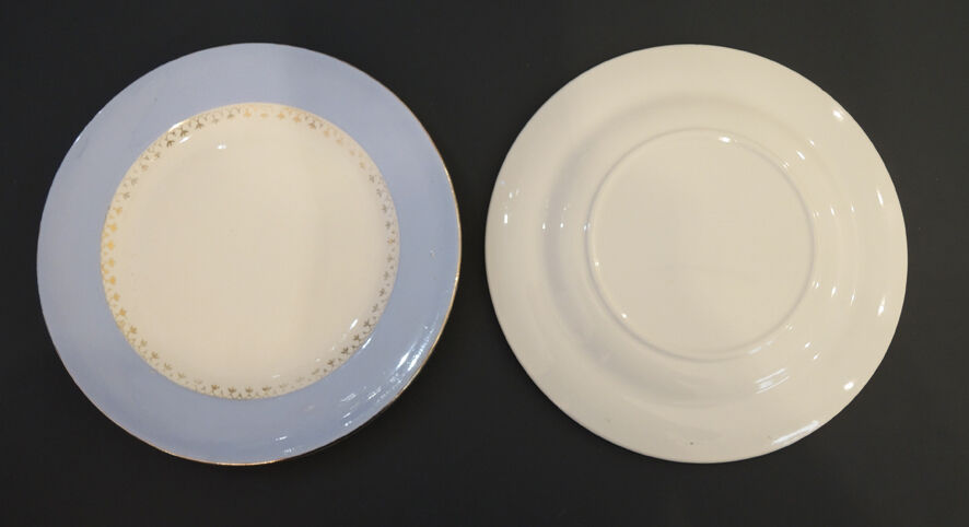 Former Dish Service In Blue Porcelain Lavender