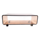 Vintage plexiglass coffee table with wheels 1970