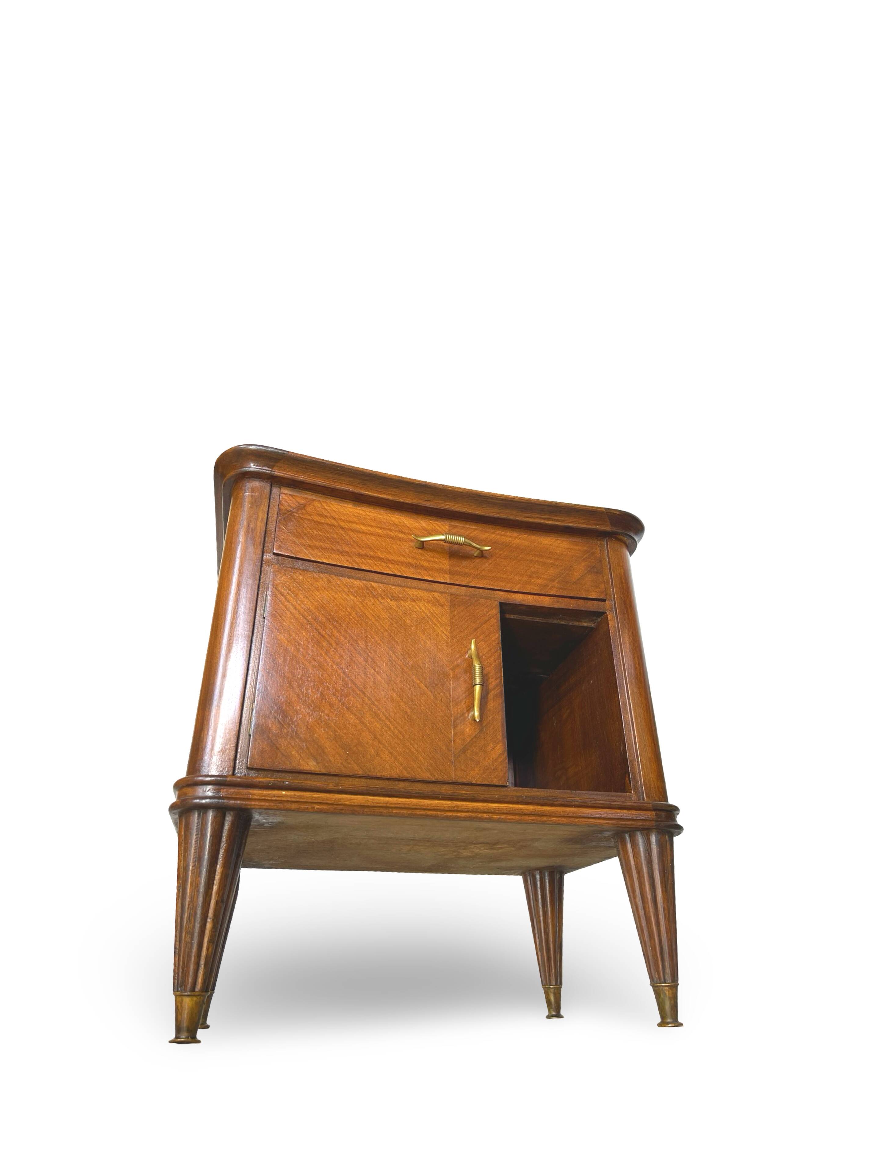 Pair of Italian bedside tables from the mid-20th century.