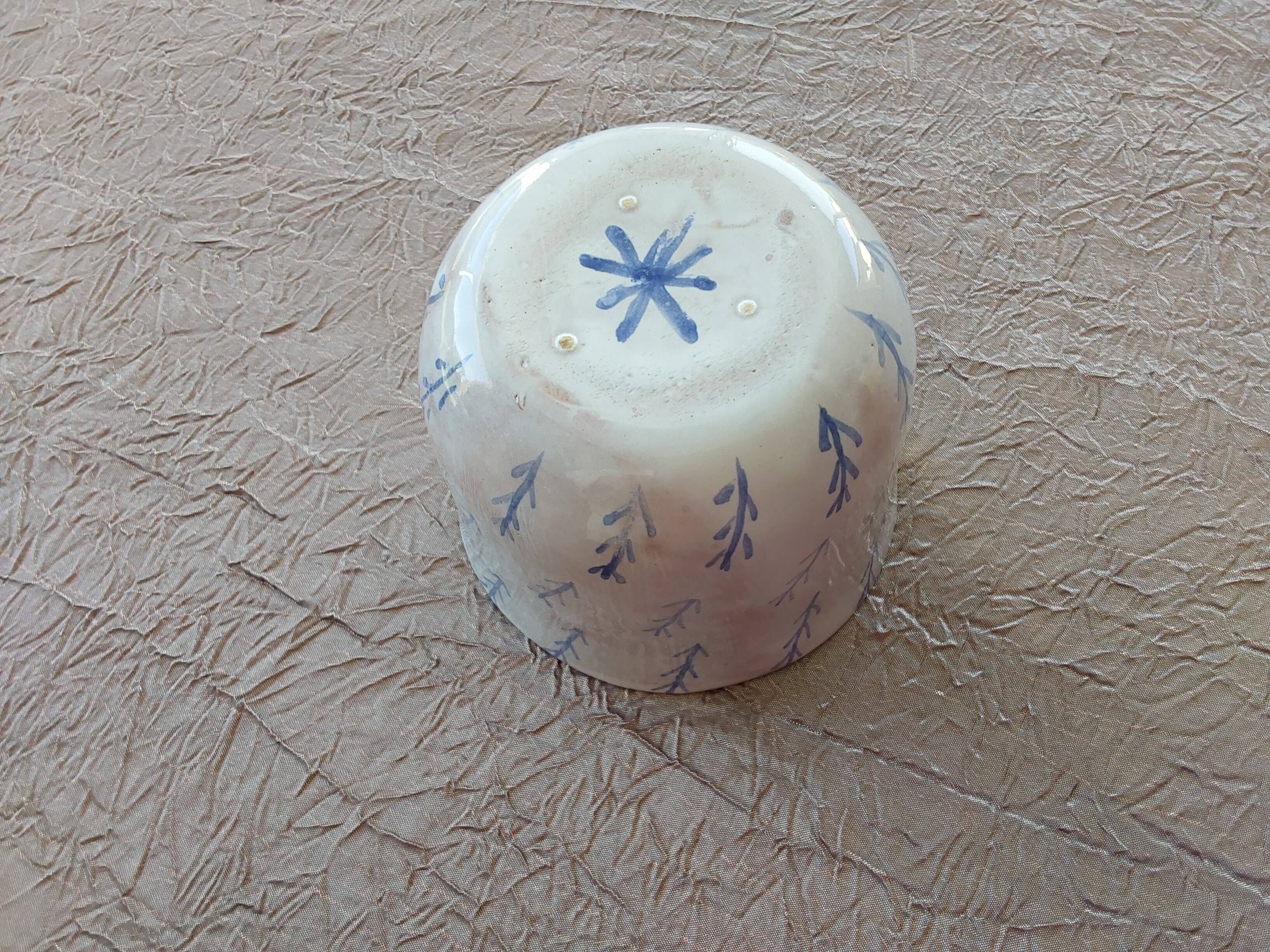 Blue star ceramic bowl