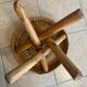 Rattan plant stand stool