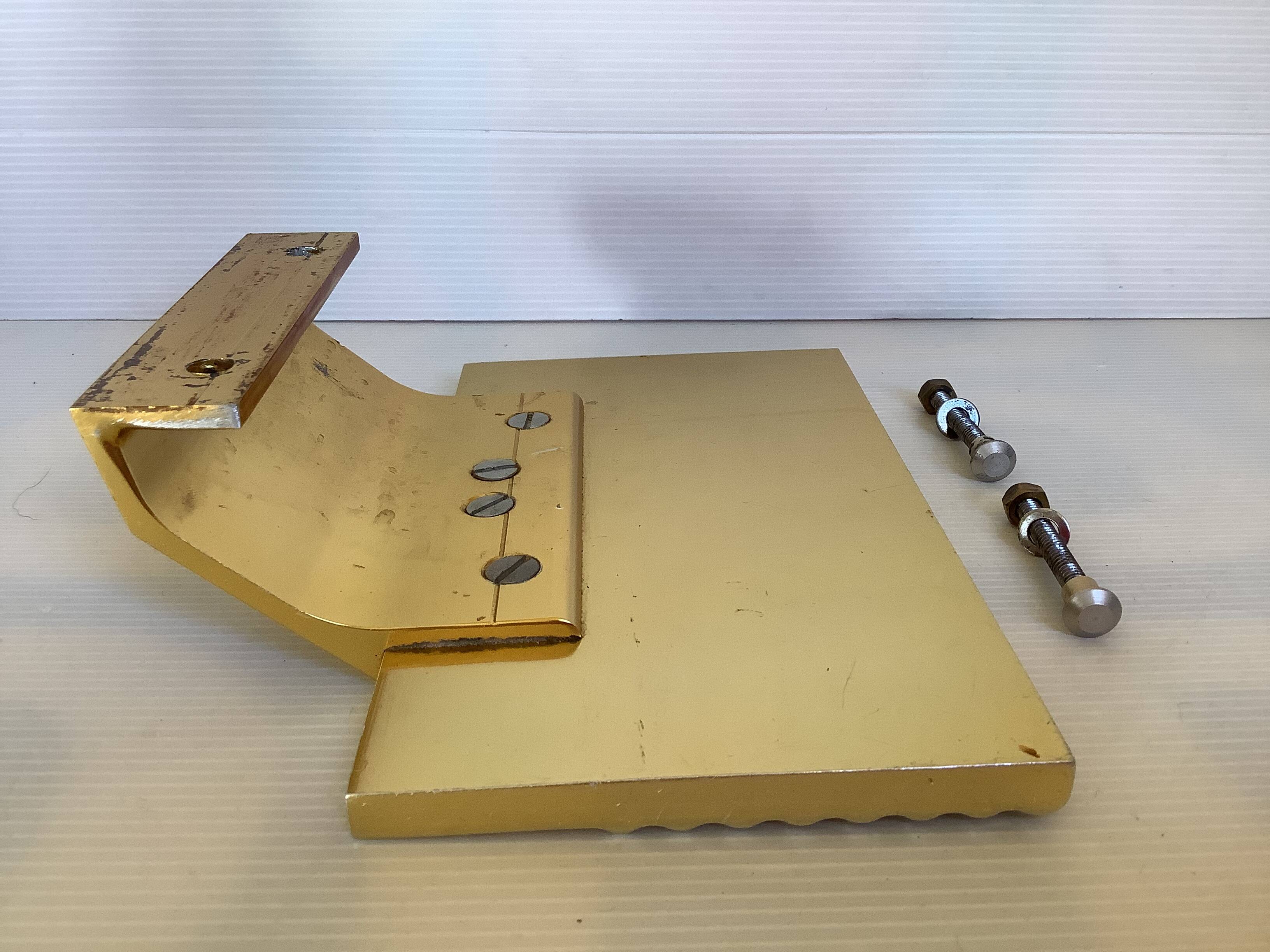 Gold metal door handle