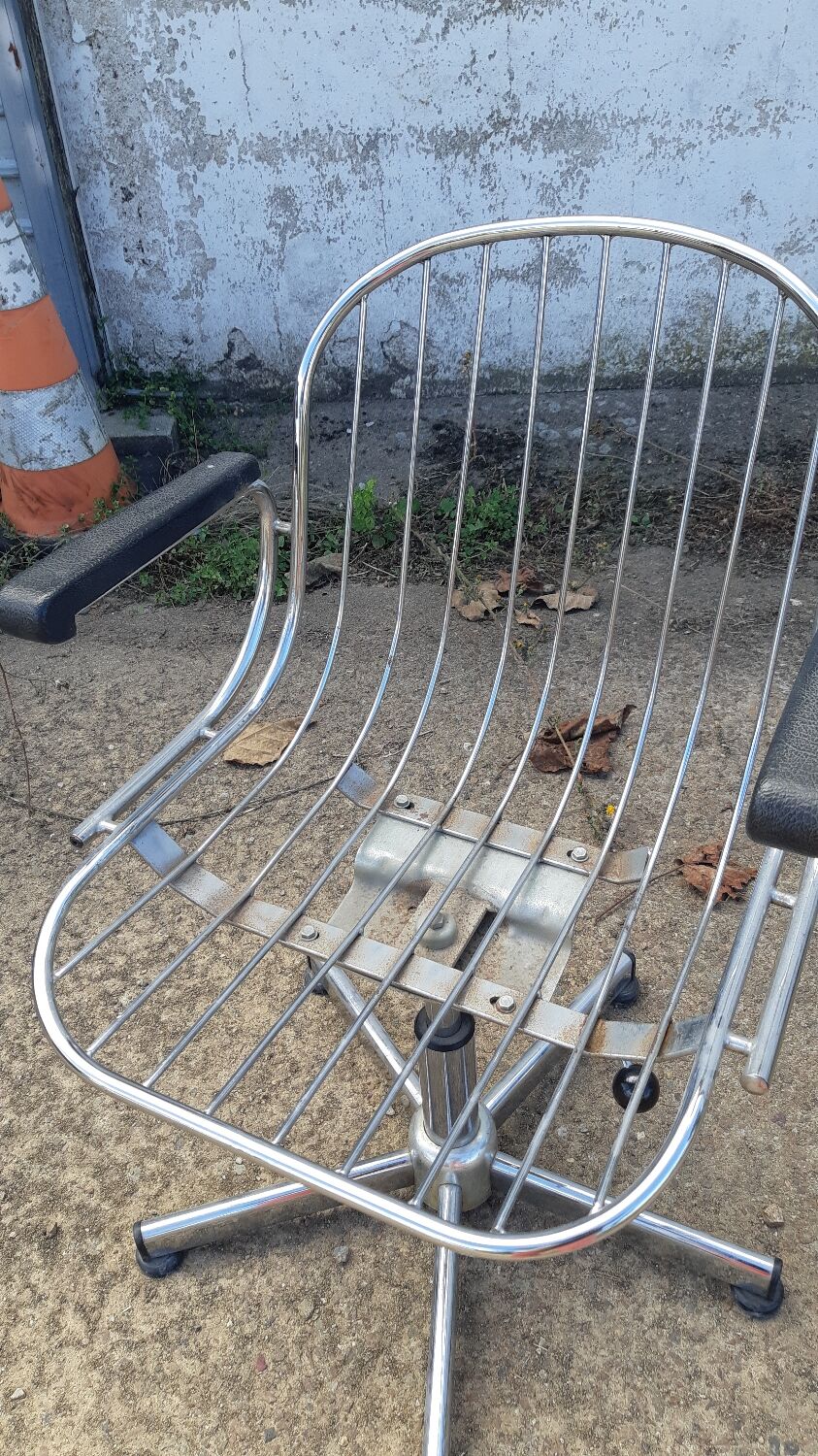 Vintage chrome armchair