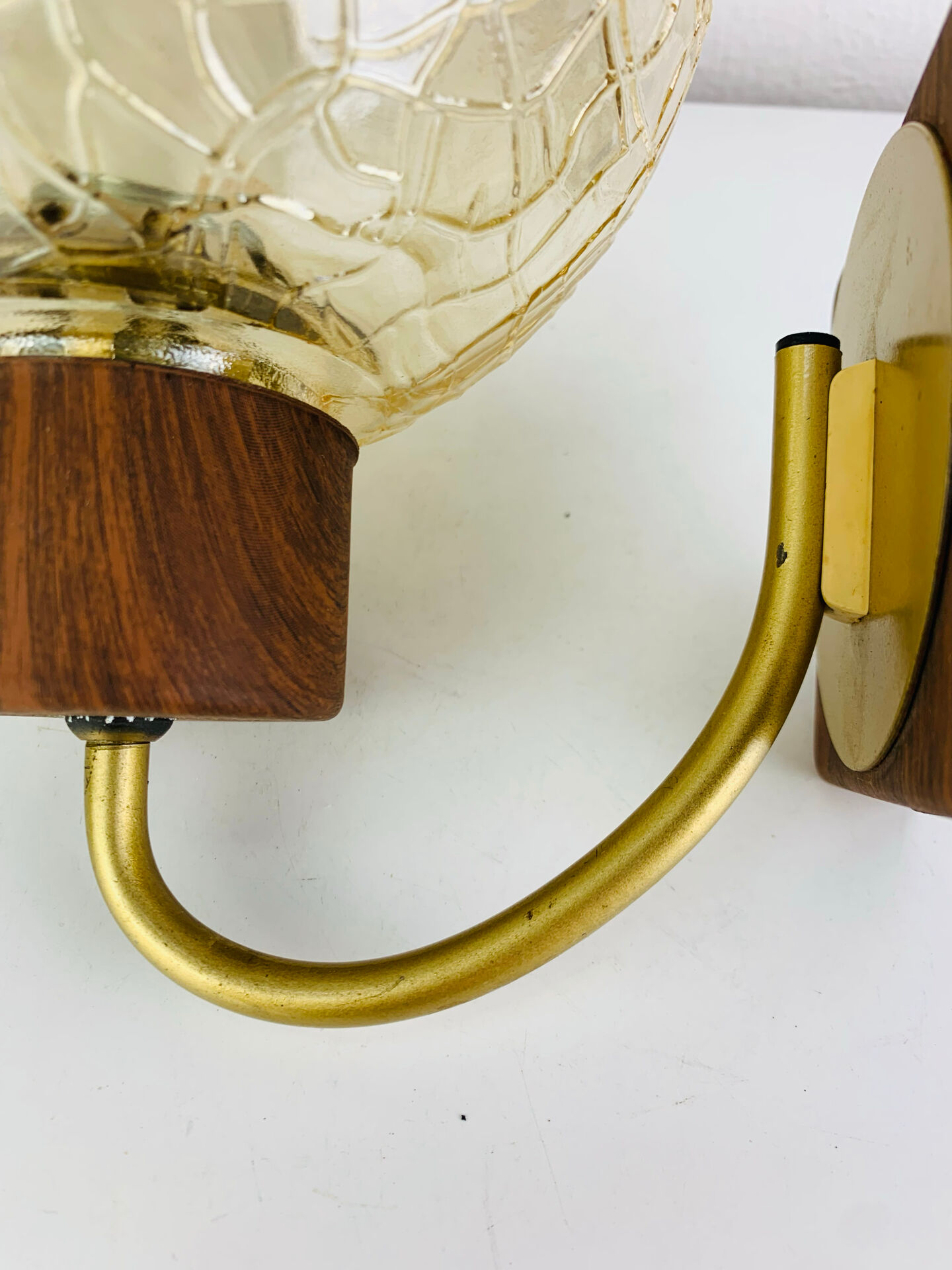 Globe glass wall light from the 1960s in Scandinavian style.