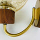 Globe glass wall light from the 1960s in Scandinavian style.