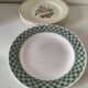 Mix of 10 ironstone plates, HBCM Agnès decoration - St Amand decoration 2070