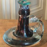 Vintage candle holder, glass paste