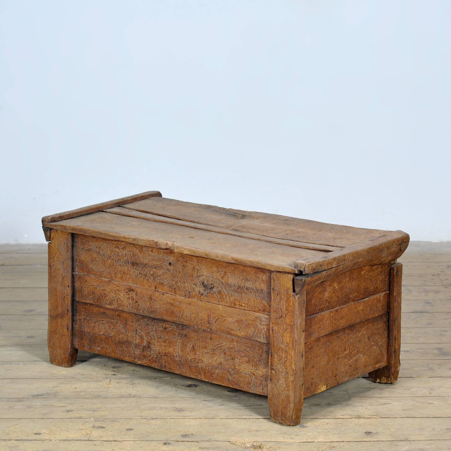 Antique shepherd's chest, 1850s