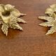 Pair of vintage brass candle holders