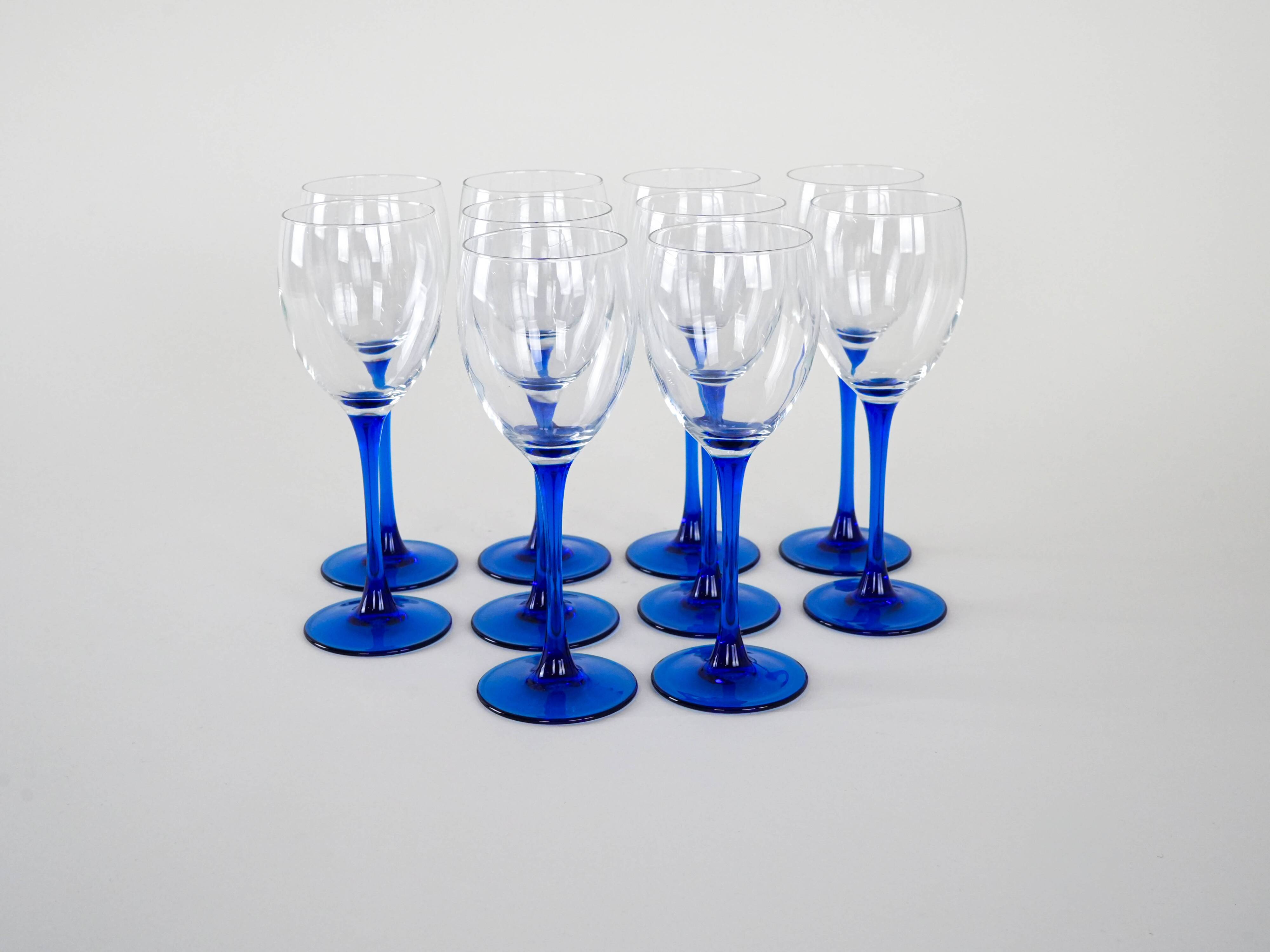 Set of wine glasses, Danish design, 1970s, manufactured in Denmark