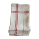 Series of 6 old cloths in linen thread