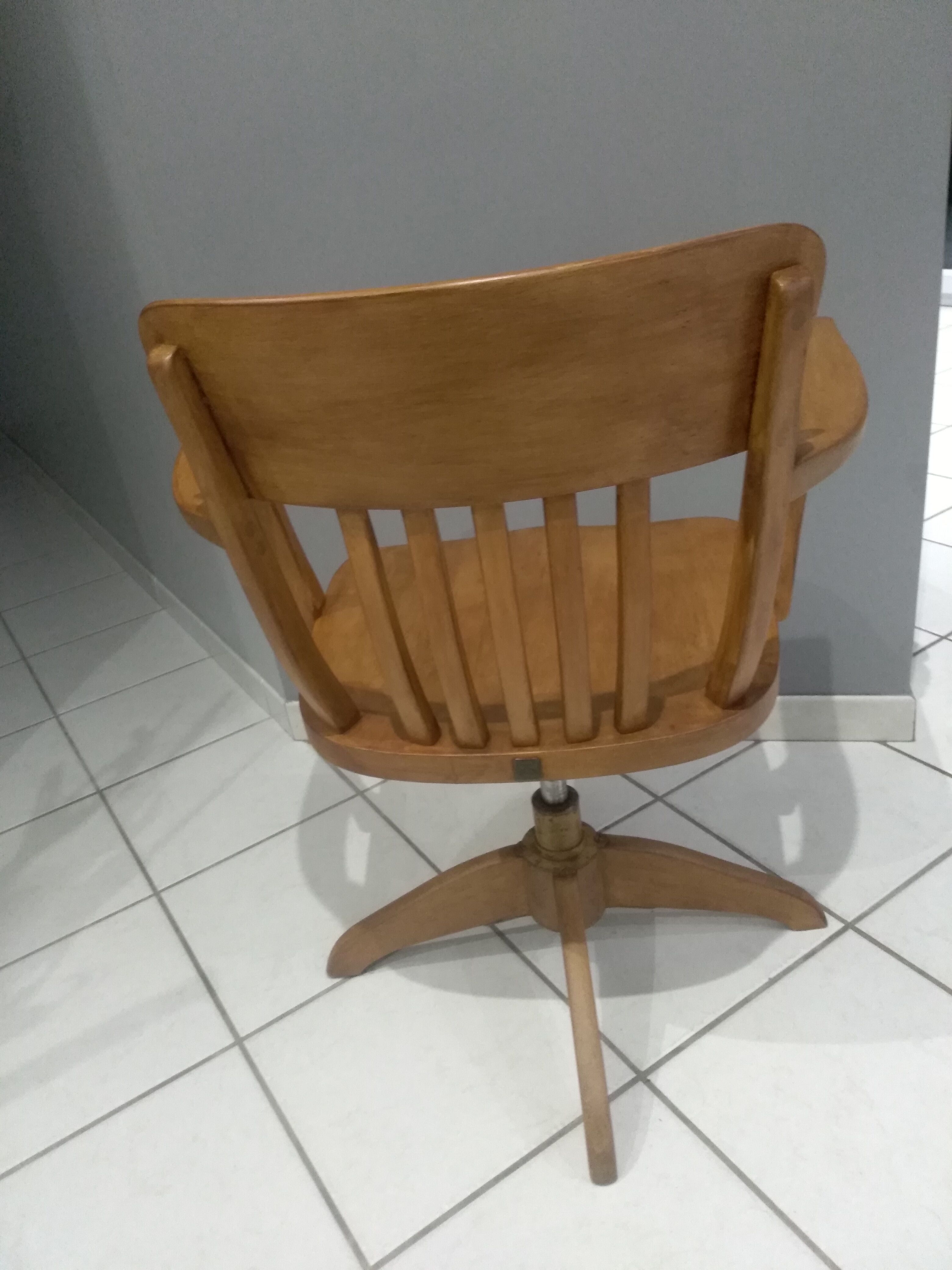 Fauteuil de bureau américain Stoll, 1920