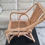 Rattan armchair for children