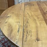 Cherry wood dining room table with 2 extensions, LOUIS PHILIPPE style work from the 1930s