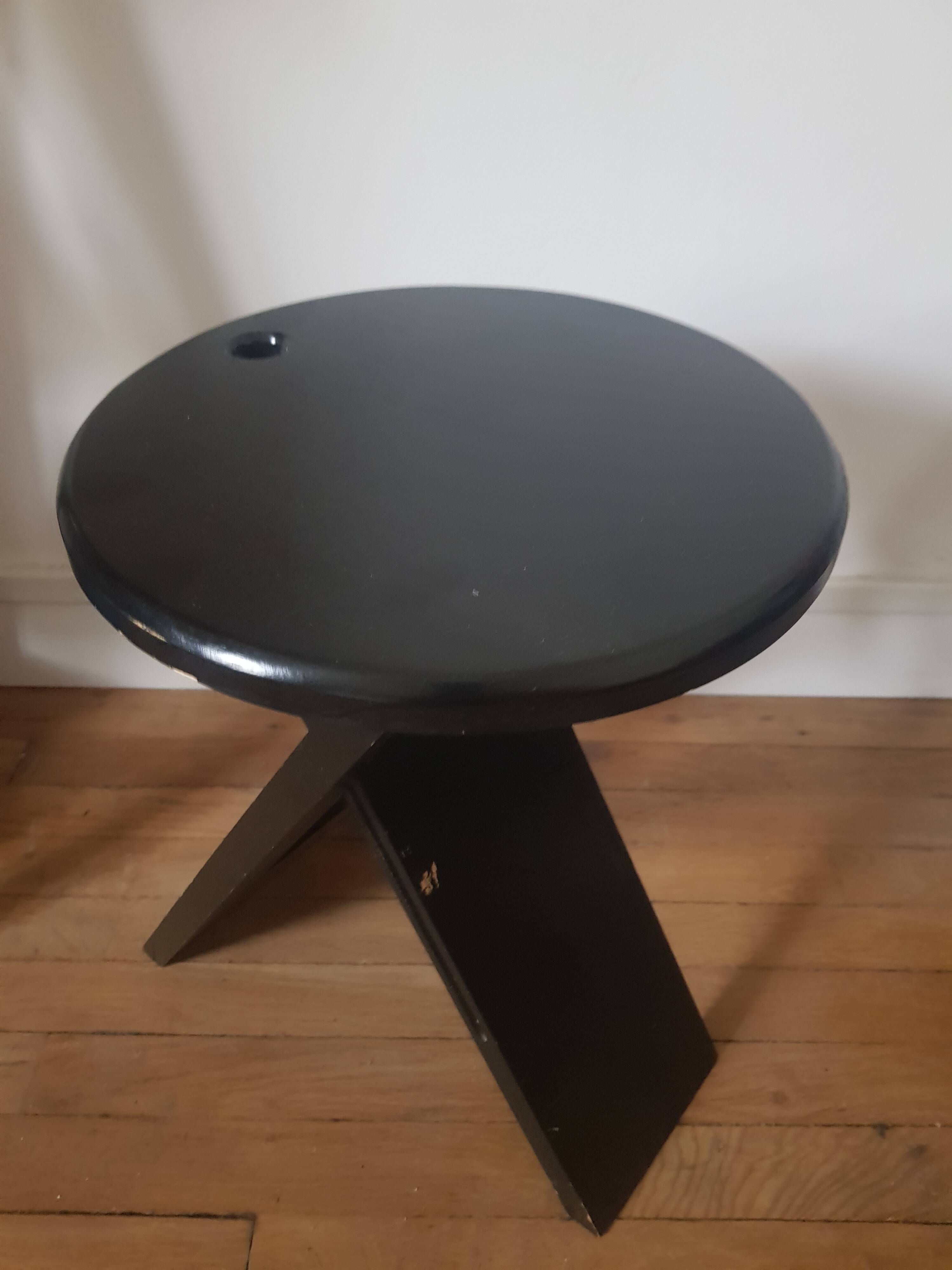 Suzy black stool by Adrian Reed