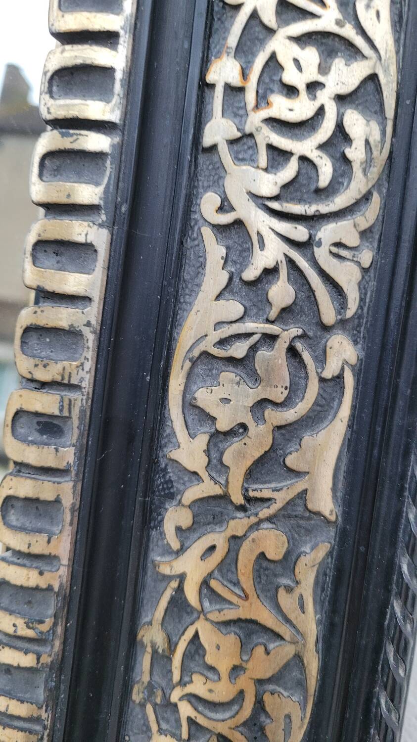 Louis Philippe Napoleon III mirror in decorated gilded wood - 1m70