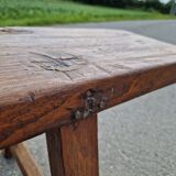 Solid oak bench