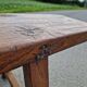 Solid oak bench