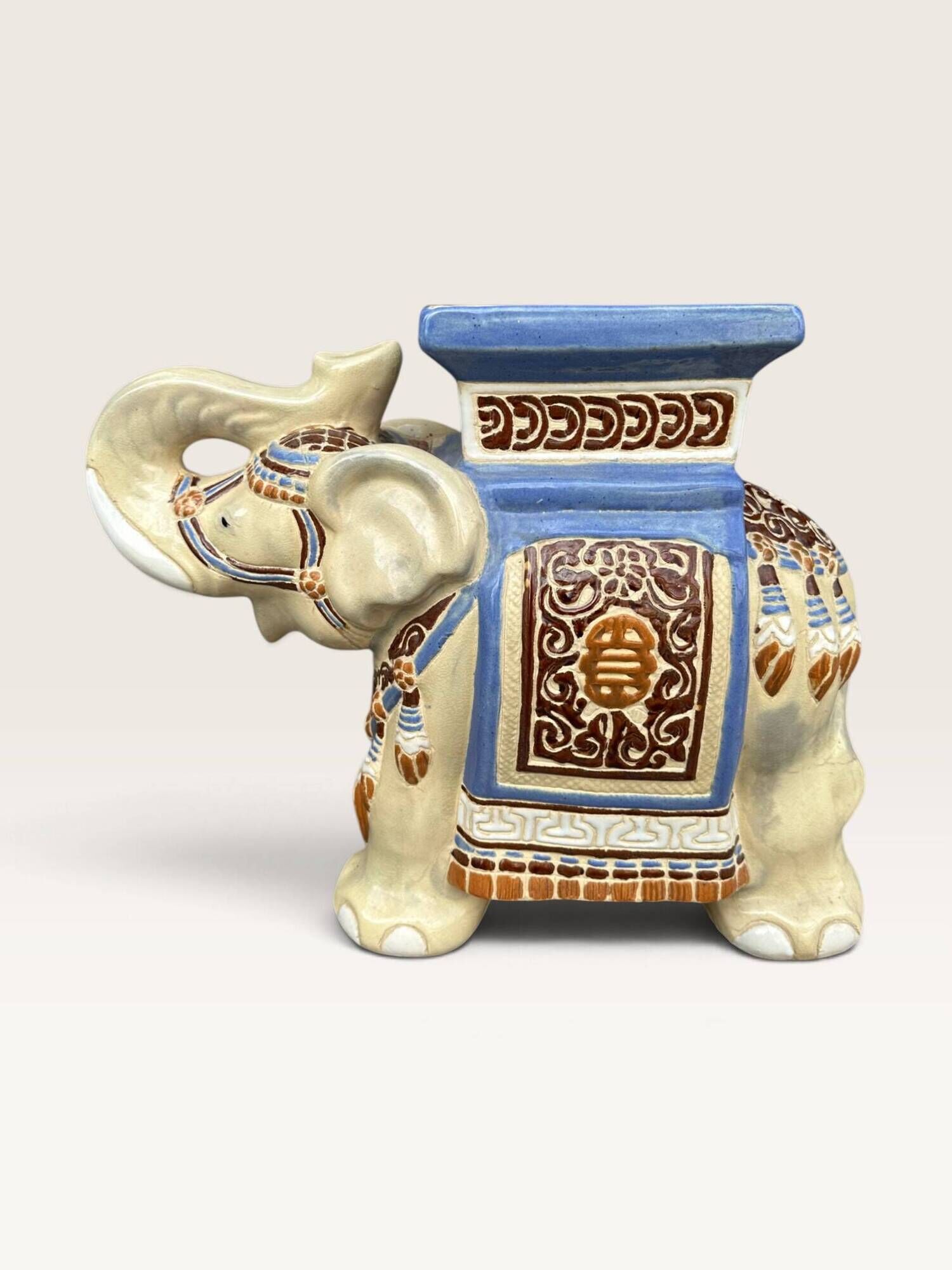Elephant ceramic side table