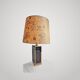 Large Brass and Black Lamp 1970s Dlg Maison Jansen Design and Elegance