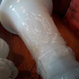Vases opaline Charles X porte-ananas