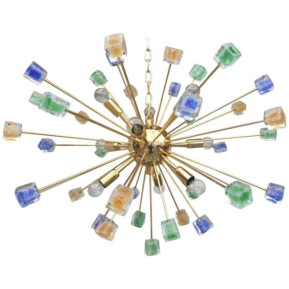 Murano glass sputnik chandelier