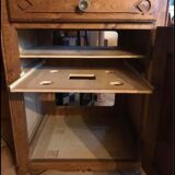 Solid oak TV cabinet