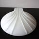 Set of 2 Hillebrand Art Deco shell opal glass wall lamps, 1960