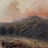 Impressionist watercolour 19th century - Romantic marine - English school + 4 new CDs