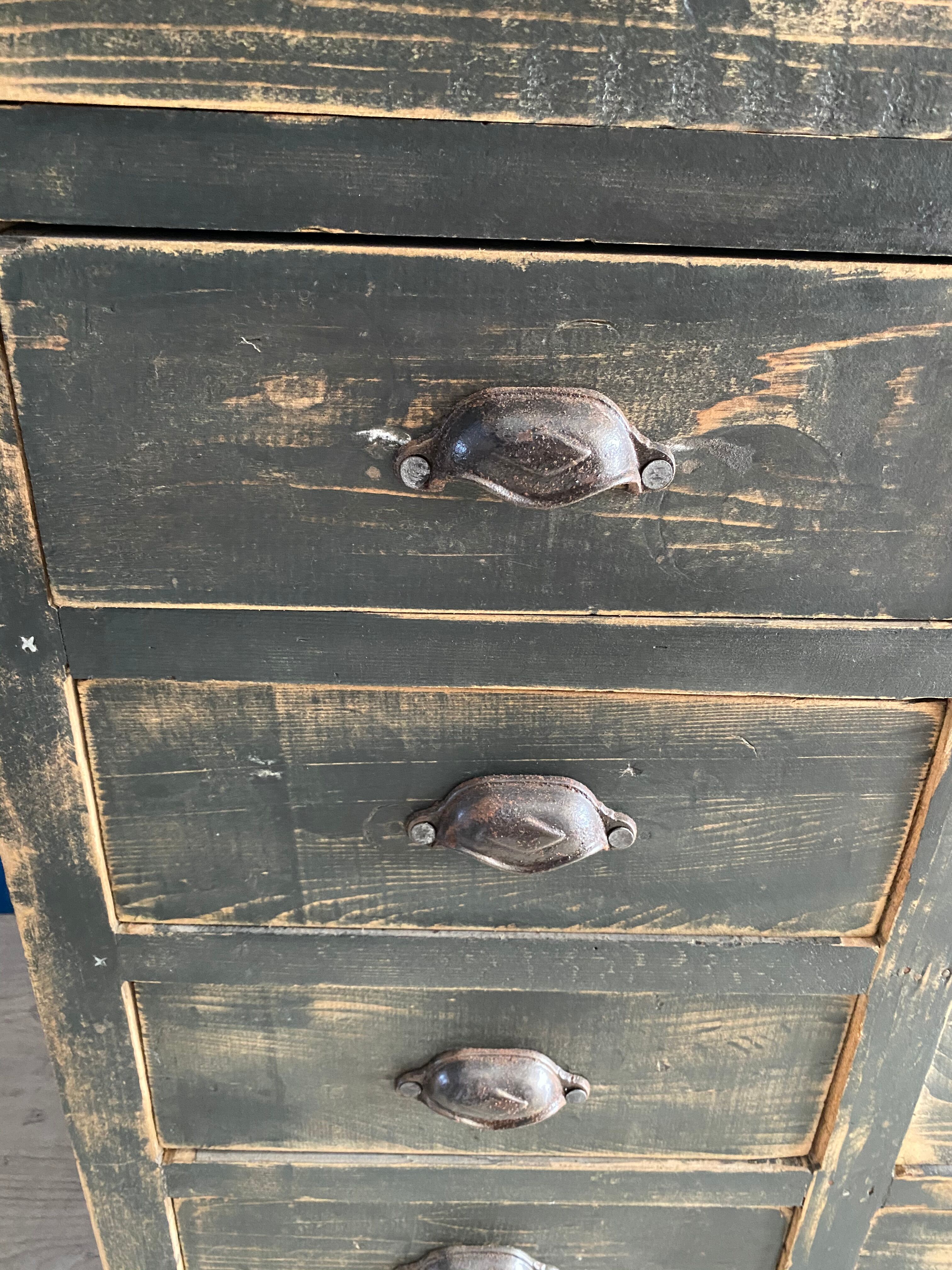 Old patinated craft furniture